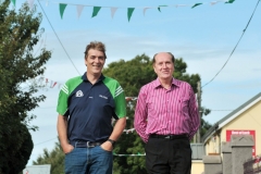 St Ita's GAA club secretary Shane Supple pictured with his father and club VP, Art Supple, in Gortroe village, east Cork. Local hurler Seamus Harnedy will line out for Cork against Clare in Sunday's All Ireland Hurling Final in Croke Park.
Pic Daragh Mc Sweeney/Provision